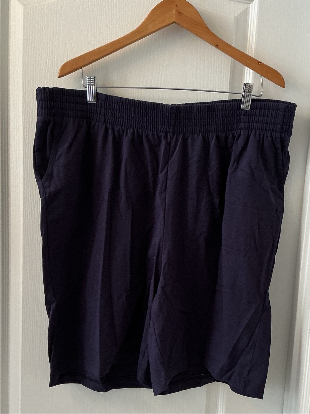 Woman Within Navy Elastic-Waist Pull-On women’s Shorts